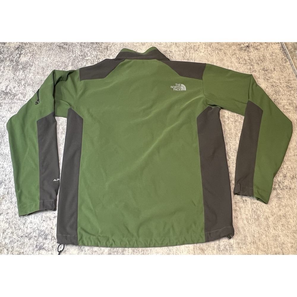 The North Face Apex Jacket Mens Medium Green Full Zip Softshell Bionic - Picture 2 of 9